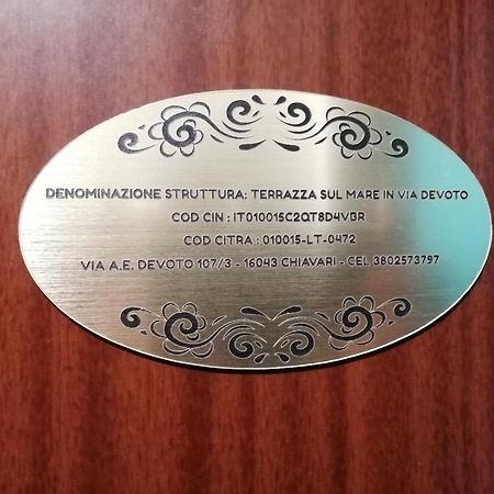 Terrazza Sul Mare In Via Devoto Apartment เคียวารี ภายนอก รูปภาพ